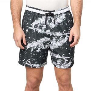 Reebok Black and White Men's Hoopwear basketball shorts